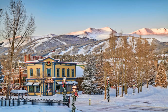 Breckenridge Welcome Center in winter
