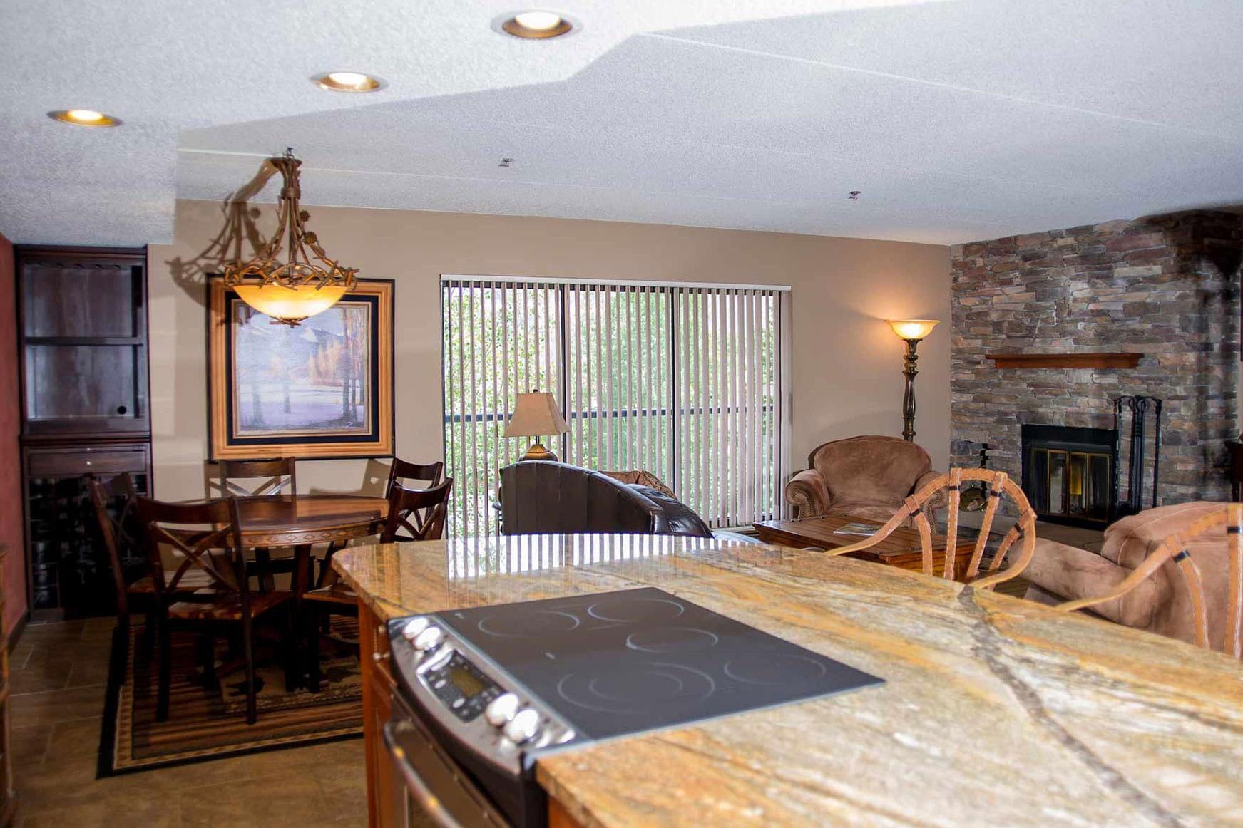 kitchen in a 2 bedroom suite
