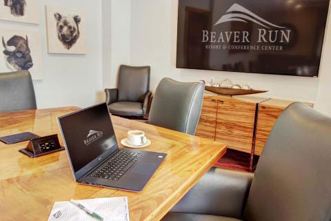 boardroom desk at Beaver Run