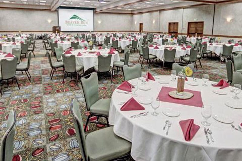 reception set up in the Colorado Ballroom