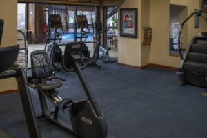 The Beaver Run fitness center with various pieces of equipment