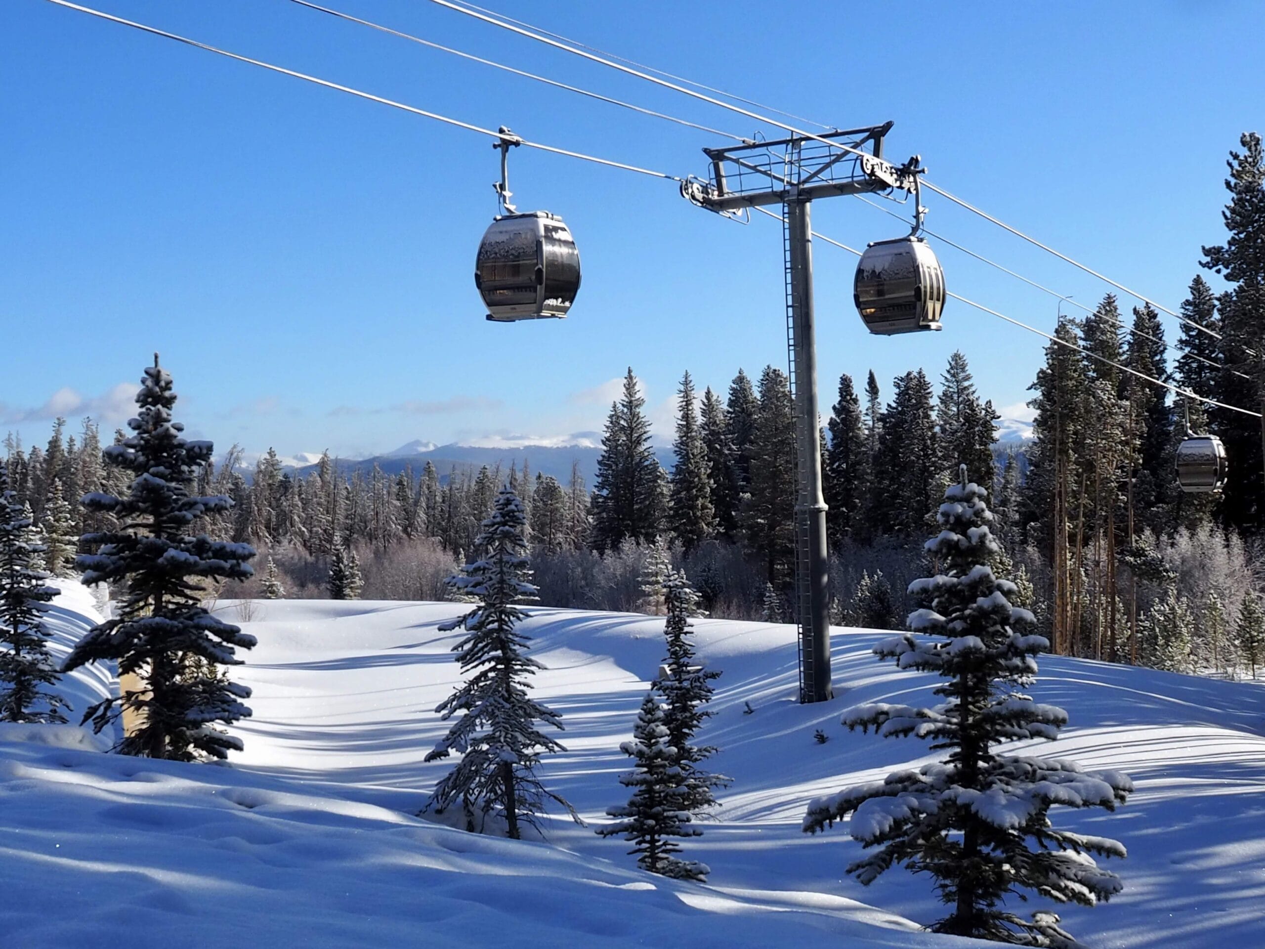 Breck Connect Gondola in Winter