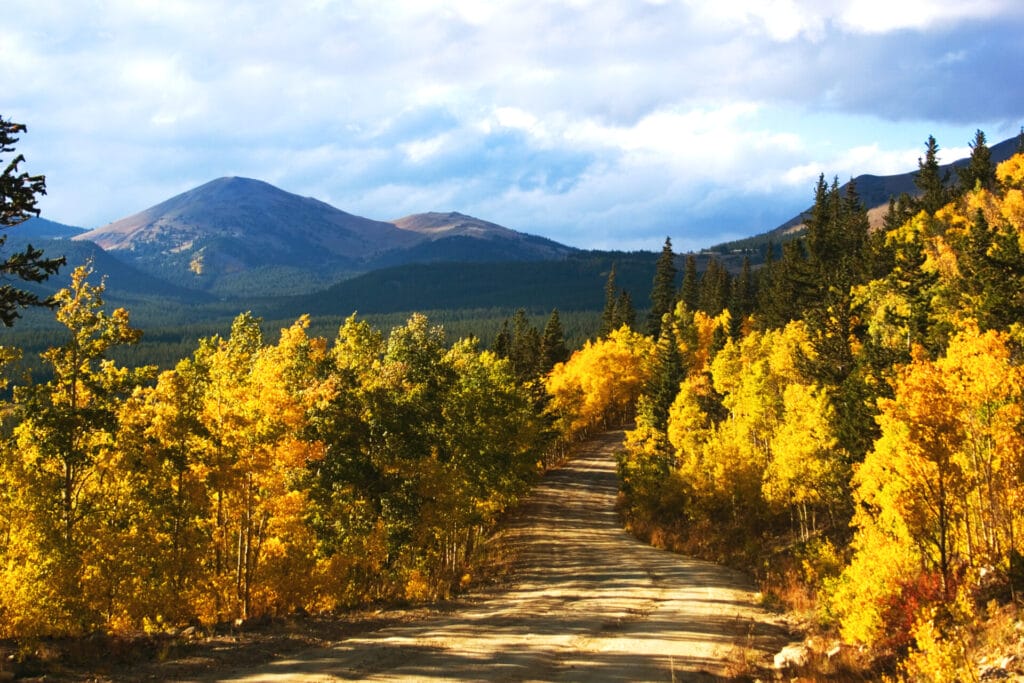 Breckenridge view in the fall