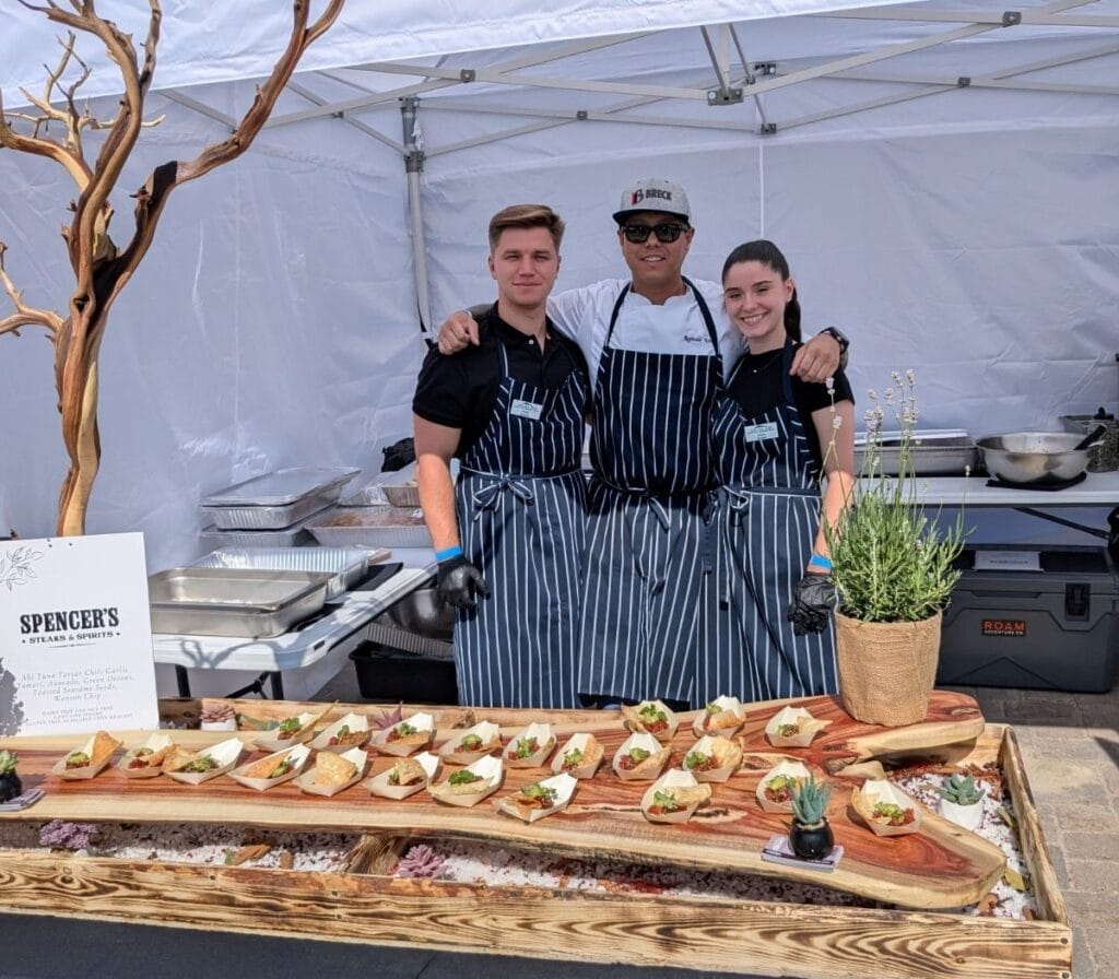 chef Reggie and Team at a culinary arts event