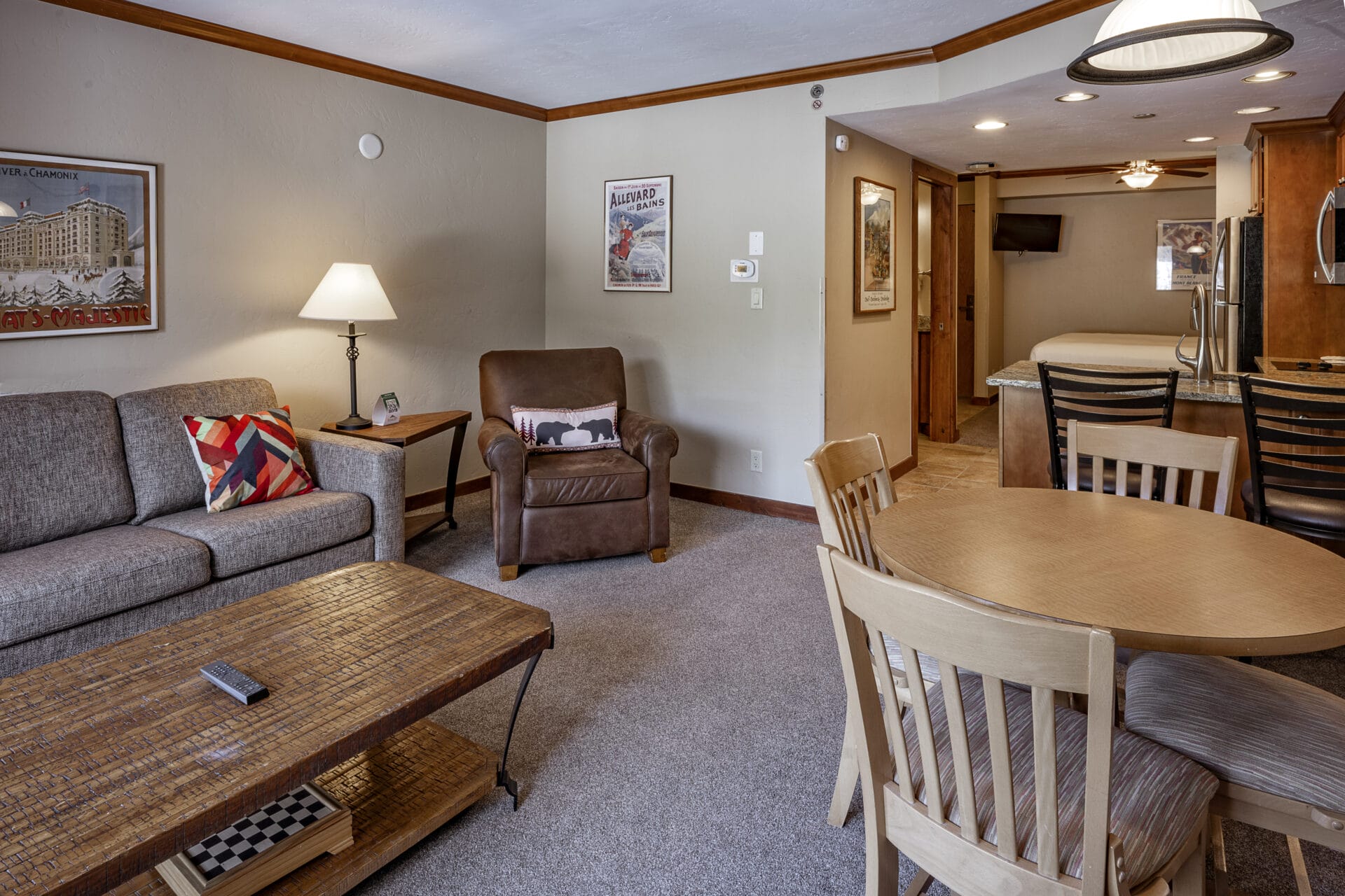 Breck studio living area