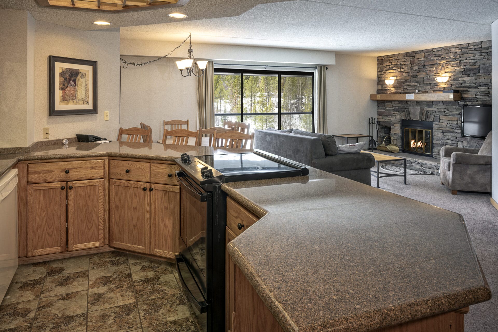 building 4 two bedroom kitchen and living room