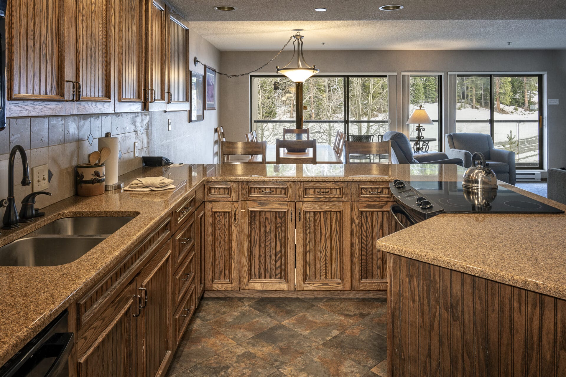 corporate suite kitchen