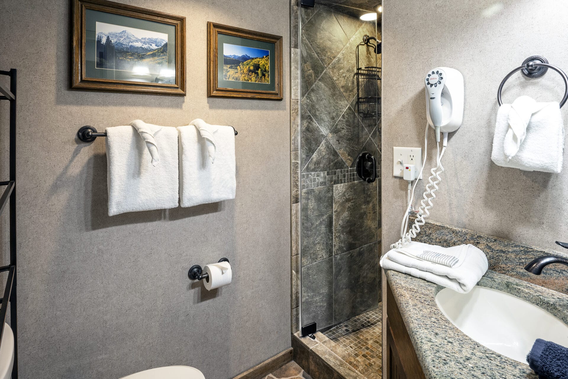 corporate suite bathroom