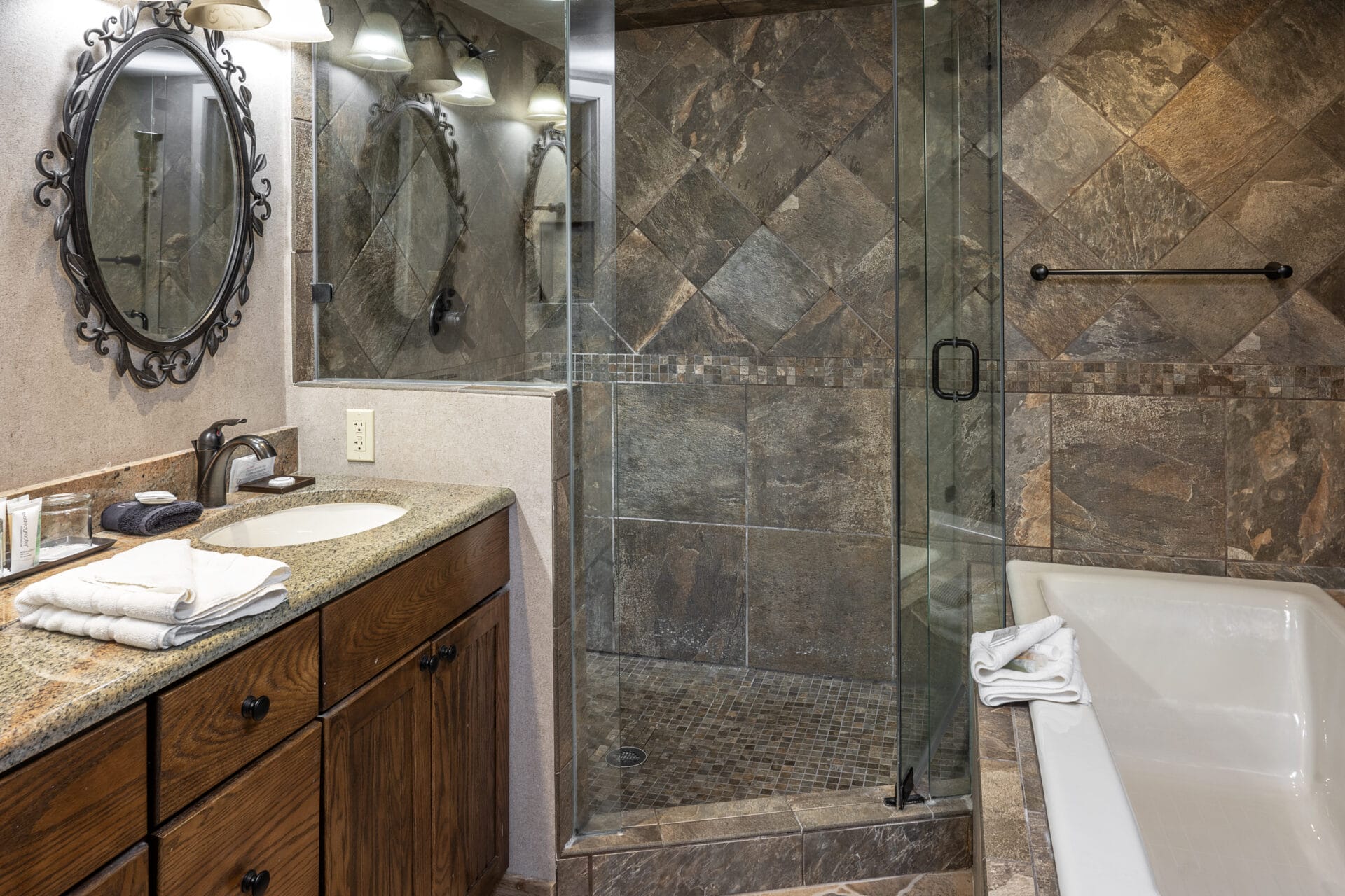 corporate suite bathroom