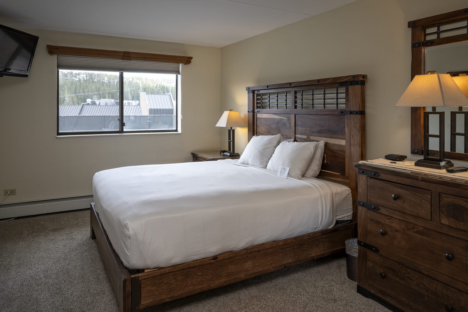 One bedroom suite bedroom with single bed