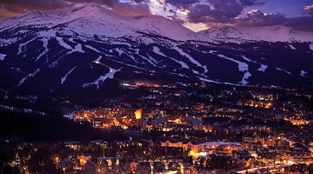boreas pass twilight shot in the winter