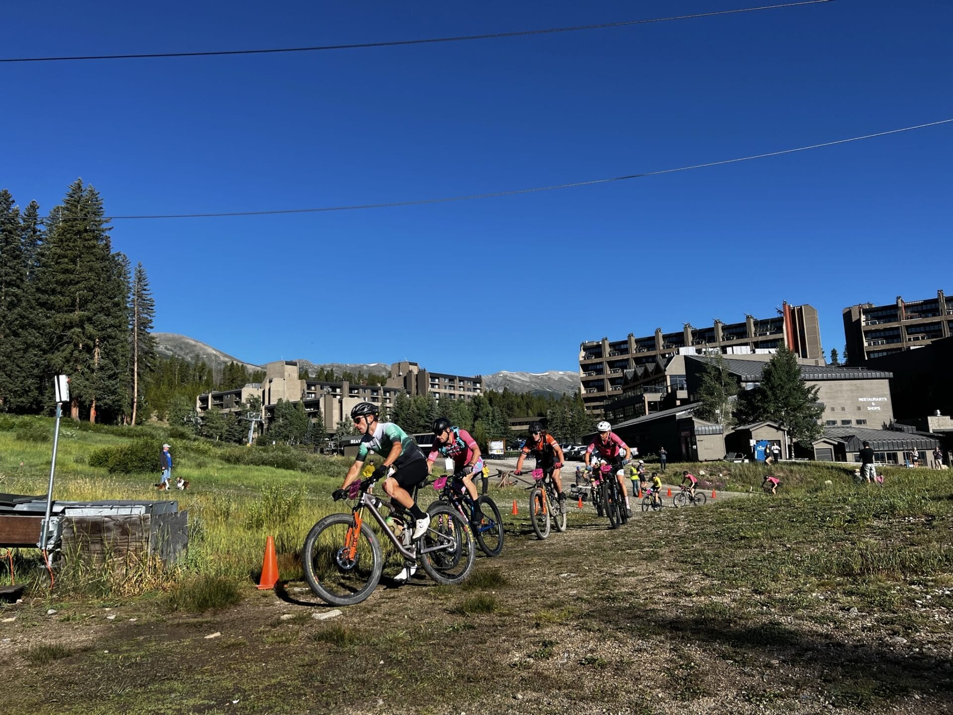 breck epic start with Beaver Run in the background