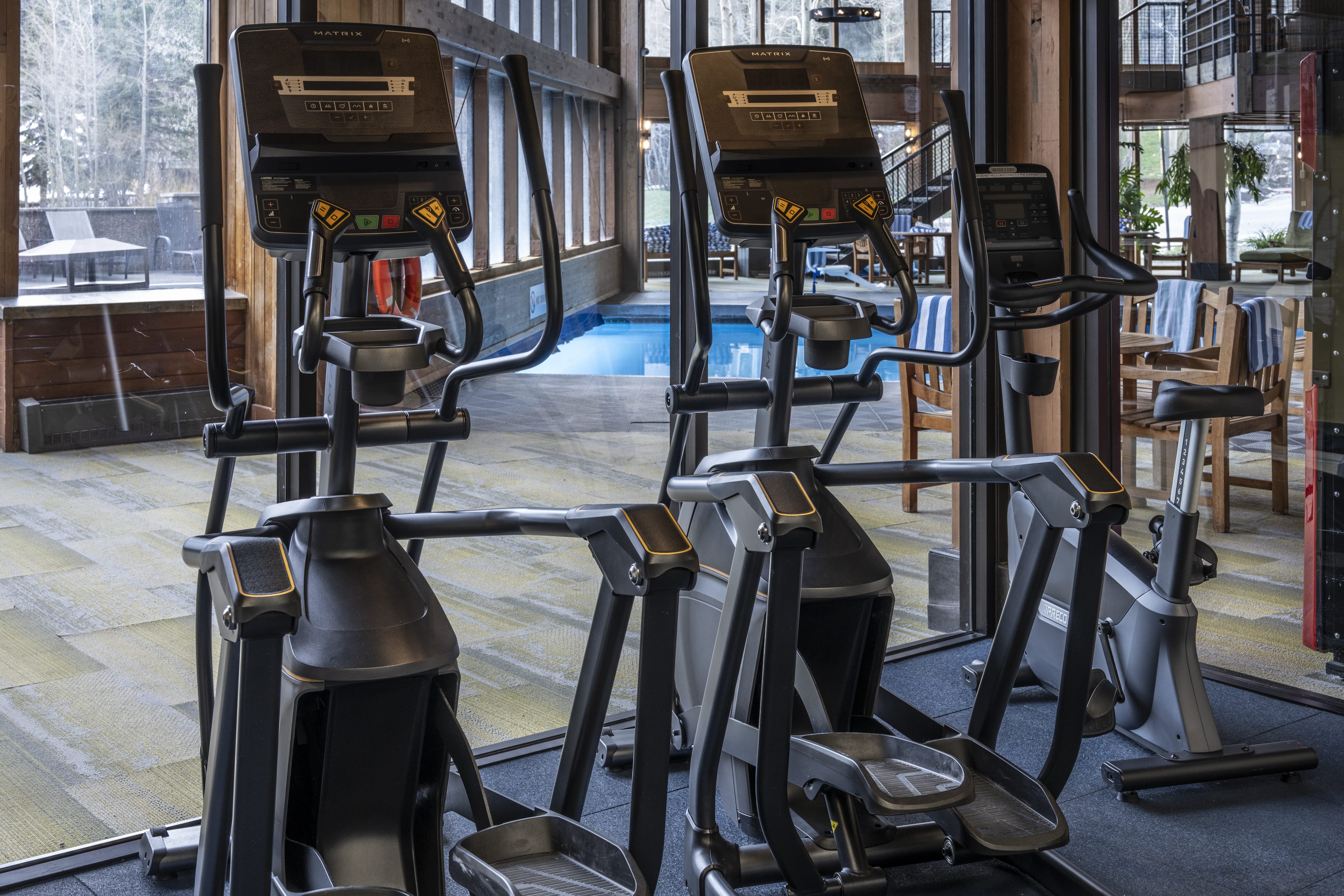 close up of equipment in fitness center