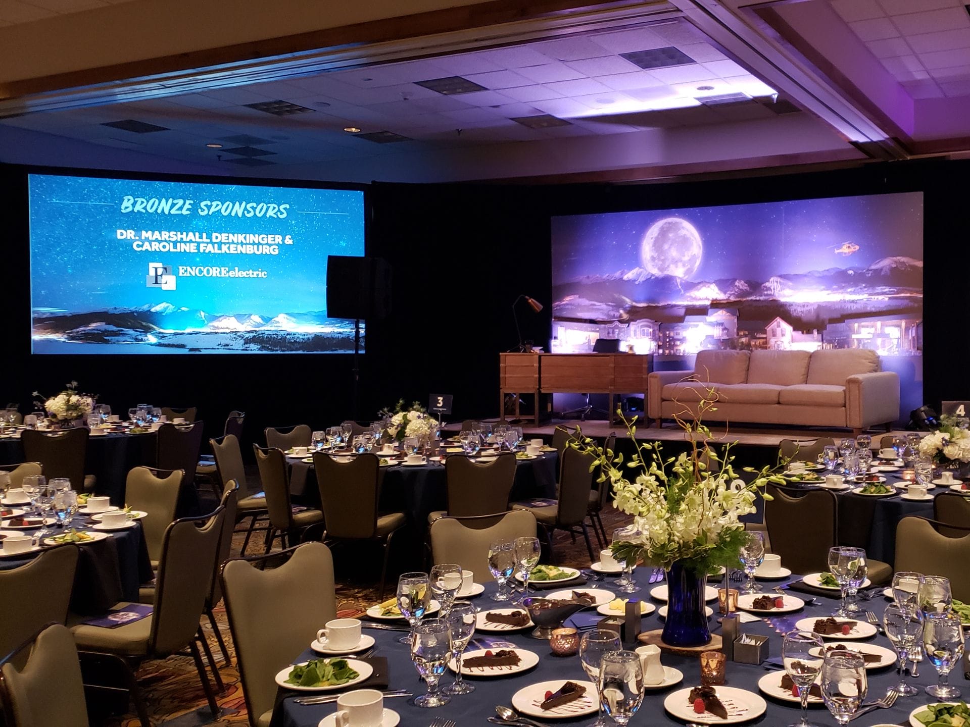 colorado ballroom done up for conference