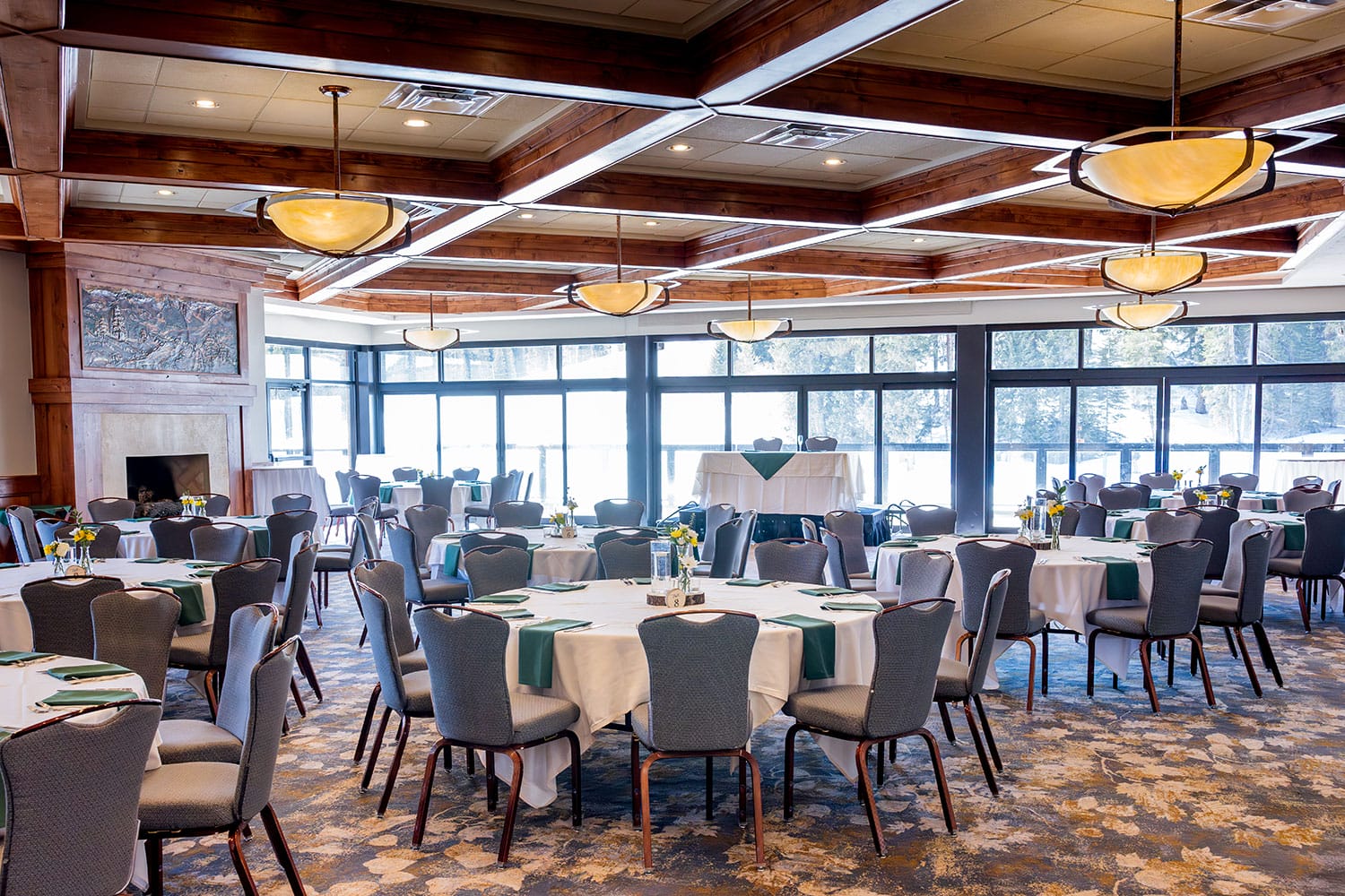 Imperial ballroom banquet setup