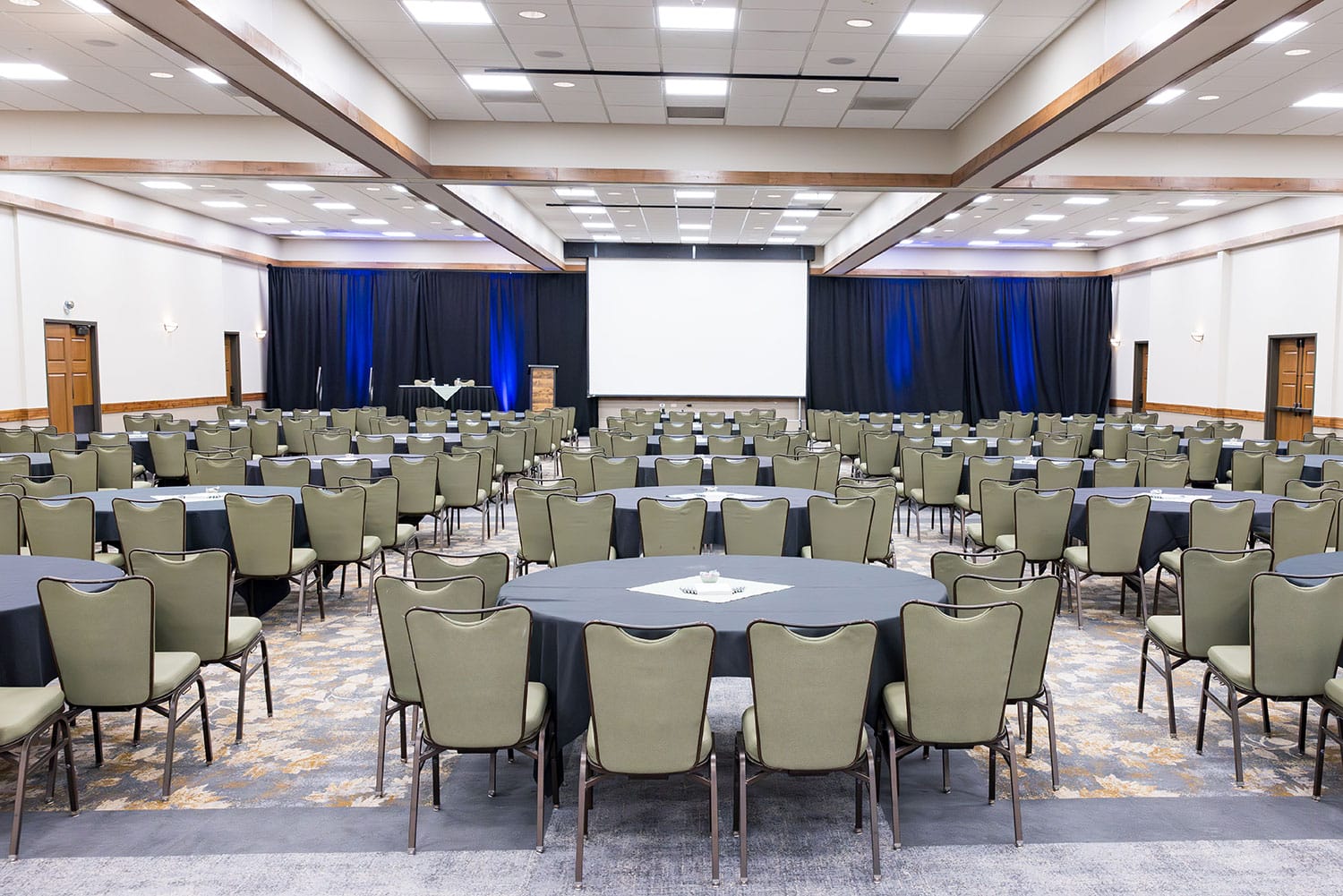 Colorado Ballroom banquet and classroom setup
