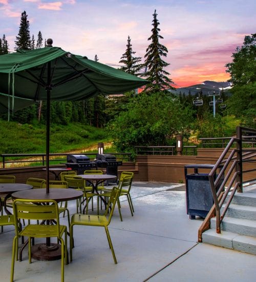 building 4 pool area cropped in twilight