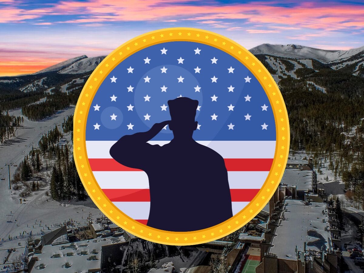 military appreciation logo with winter in background